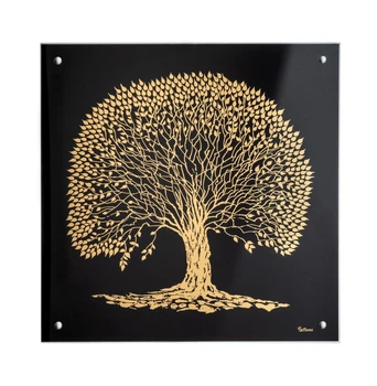Настінний декор BELTRAMI-BONGELLI Tree of life 45*45 колір чорно/золотий