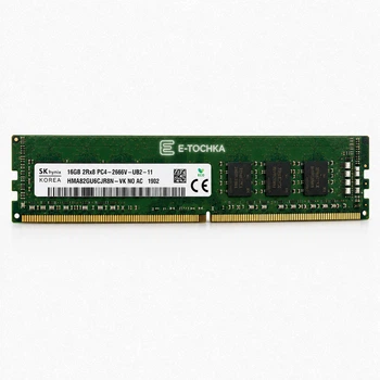 Оперативна пам'ять для ПК SK hynix 16GB DDR4 2666MHz UDIMM 2Rx8 (HMA82GU6CJR8N-VK)