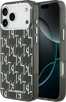 Etui Karl Lagerfeld IML KL Monogram MagSafe do Apple iPhone 17 Pro Max Black (3666339505820)