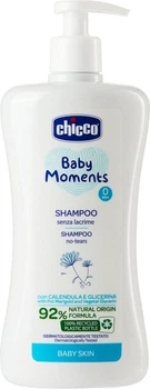 Szampon do włosów Chicco Baby Moments No-Tears z ekstraktem z nagietka 500 ml (8058664138388)