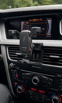 Держатель телефона для Audi Q5 (Комлект: основа для панели Audi Q5 + держатель Basic Holder).