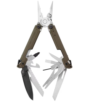 Мультитул из Порошковой Стали CPM MagnaCut Leatherman ARC 20 Инструментов Коричневый (833330)