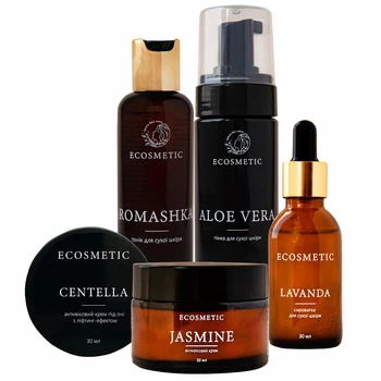 Полный набор косметики для ухода за зрелой кожей лица "Anti Age Perfect" с пептидами, ниацинамидом, натуральными маслами и экстрактами. Подарочный бокс для женщин 5в1: умывалка, тоник, сыворотка, антивозрастные крема для лица и под глаза (112522)
