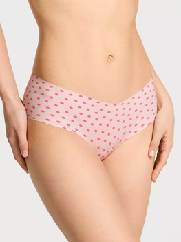 Трусики No-Show Cheeky Victoria's Secret - L Світло-рожеві з рожевим горохом