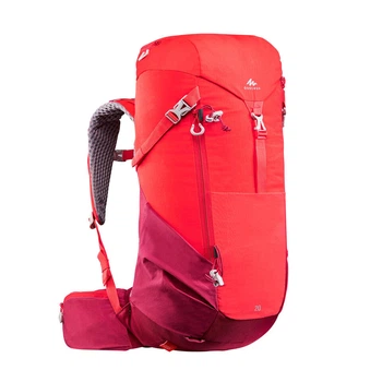 Туристический Рюкзак QUECHUA 20л 500MH 60 x 30 x 20 см с Чехлом от Дождя Красный Совместимые с Питьевой Системой