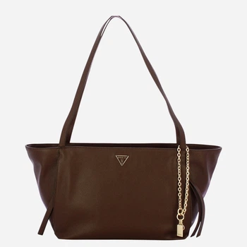 Сумка шопер жіноча зі штучної шкіри Guess HWBG9745230-BRO Коричнева (800070360366)