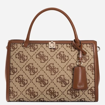 Сумка шопер жіноча тканинна Guess HWJG9755070-LTL Коричнева (800070360371)