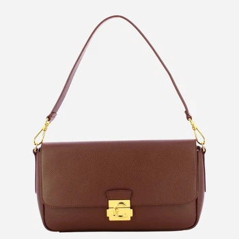 Torebka crossbody damska skórzana Coccinelle E1U4K120101-R49 Brązowa (800070363501)