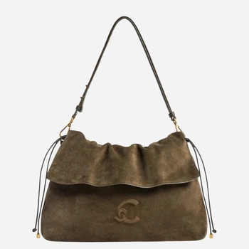 Torebka hobo damska zamszowa Coccinelle E1V9G130301-W25 Brązowa (800070363543)