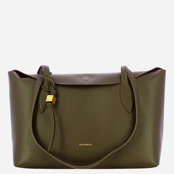 Torebka shopper damska skórzana Coccinelle E1VCA110101-W25 Khaki (800070363598)