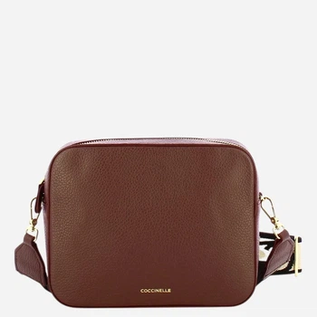 Torebka crossbody damska skórzana Coccinelle E5MN555M301-R49 Brązowa (800070363651)