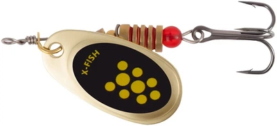 Блешня X-Fish Spike №4 9.5g Gold black lime