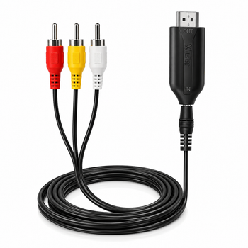 Кабель-конвертор AV RCA (тюльпан) to HDMI Wiistar micro 45636