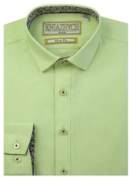 Подросткова рубашка для мальчика Княжич 152-158/34 см Лайм Lime slim