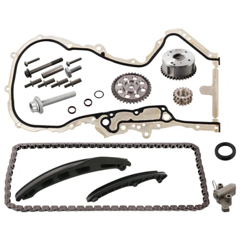 Комплект цепи ГРМ VW Golf V 1.4TSI, 10/03-02/09, 90/103/125kw, (z=130/18/36/36) Febi Bilstein 106306