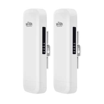 Комплект беспроводного моста WiFi Wi-Tek WI-CPE513P-KIT V3 5GHz, 300Mbps, 5km, 2x100Mbps, PoE IN/PoE OUT, Cloud (73-00258)