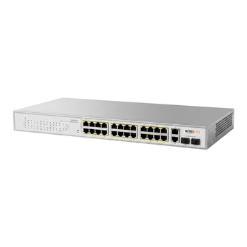PoE-коммутатор 28-портовый управляемый Wi-Tek WI-PCES328GFH гигабитный 24x1000Mbps PoE+, 2x1000Mbps Uplink, 2xSFP, 235W, Cloud, ONVIF (73-00255)