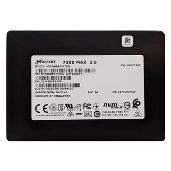Накопитель SSD Micron 7300 MAX 6.4TB U.2 2.5" (MTFDHBE6T4TDG) - Б/У