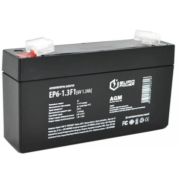 Батарея к ИБП Europower EP6-1.3F1, 6V-1.3Ah (EP6-1.3F1) (354267)