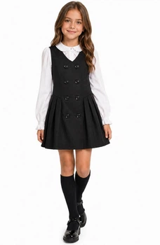 Сарафан школьный SUZIE КЕЙТЛИН мемори cotton 116 см черный