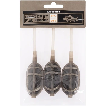 Кормушка Brain Long Cast Flat Feeder 80g (3 шт/уп)