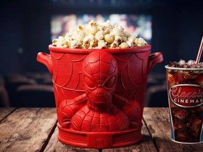 Відро для попкорну в стилі супергероя Spider-Man. Aivory