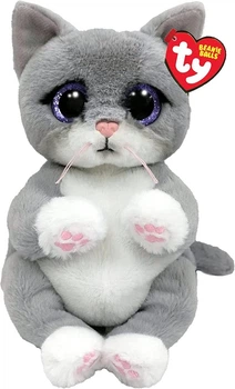 Мягкая игрушка TY BEANIE BELLIES Серый котенок 25 см MORGAN 43203