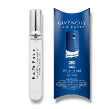 Мужская парфюмированная вода No Brand (версия Givenchy Pour Homme Blue Label), 20 ml