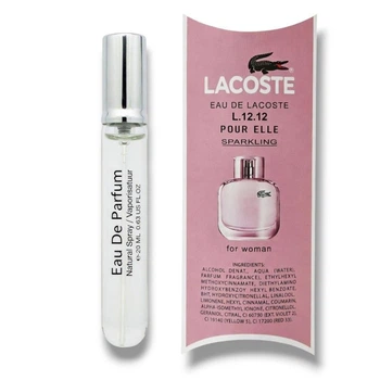 Женская парфюмированная вода No Brand (версия Lacoste Eau De Lacoste L.12.12 Pour Elle Sparkling, 20 ml