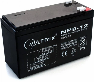 Аккумуляторная батарея Matrix 12V 9Ah (NP9-12)