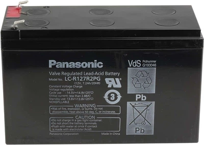 Аккумуляторная батарея Panasonic 12V 7.2Ah (LC-R127R2PG)