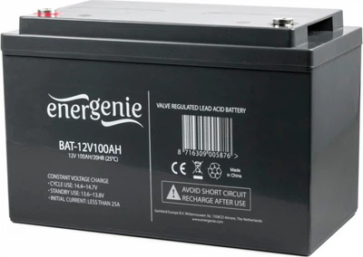 Аккумуляторная батарея EnerGenie 12V 100Ah (BAT-12V100AH)