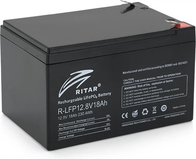 Акумуляторна батарея Ritar LiFePO4 12.8V 18Ah 230.4WH (R-LFP 12.8V 18Ah)