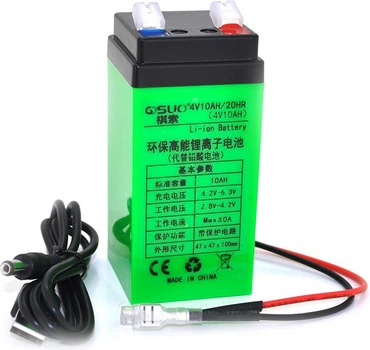 Аккумуляторная батарея QiSuo литиевая 4V 10A с элементами Li-ion 18650 (QS-4010)