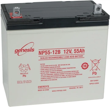 Аккумуляторная батарея EnerSys Genesis 12 V 55Ah (NP 55-12)