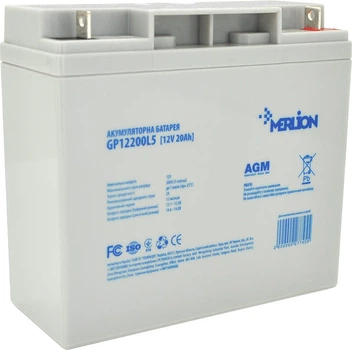 Аккумуляторная батарея Merlion AGM 12V-20Ah GP12200L5 (YT27745)