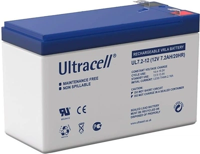 Акумуляторна батарея Ultracell UL7.2-12 AGM 12V 7.2 Ah Q8/420 White (YT37159)