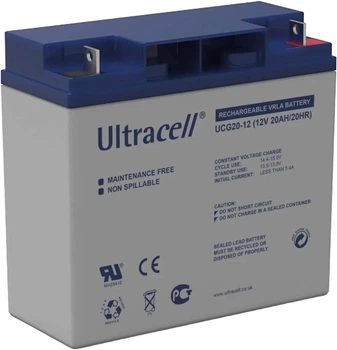 Акумуляторна батарея Ultracell UCG20-12 GEL 12V 20Ah White (YT33156)