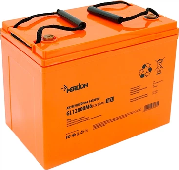 Акумуляторна батарея MERLION GL12800M6 12 V 80 Ah