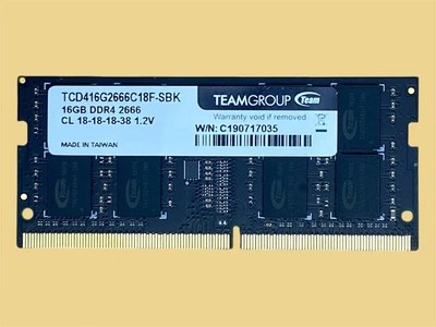 Оперативна пам'ять TeamGroup 16 GB DDR4-2666 SO-DIMM (TCD416G2666C18F-SBK). Б/В