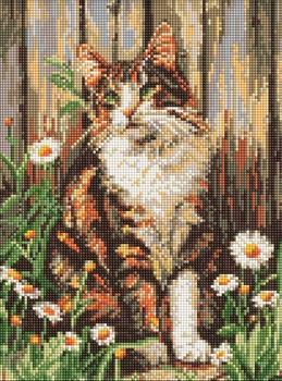 Алмазная мозаика Взгляд милого кота ©art_selena_ua 30x40 AMO20351 Идейка