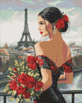 Алмазна мозаїка Закоxана у Париж ©art_selena_ua 40x50 AMO20245 Ідейка
