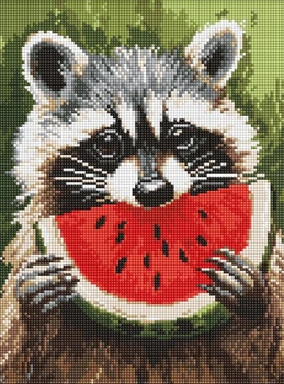 Алмазная мозаика Сочный арбуз ©art_selena_ua 30x40 AMO8273 Идейка