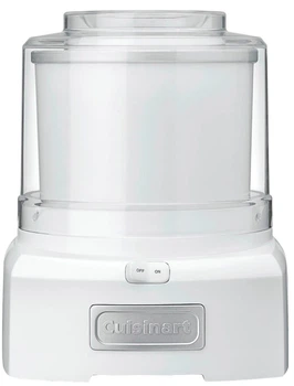 Мороженица Cuisinart Cool Scoops ICE21E, 1,4 л, приготовление за 20 минут, белая
