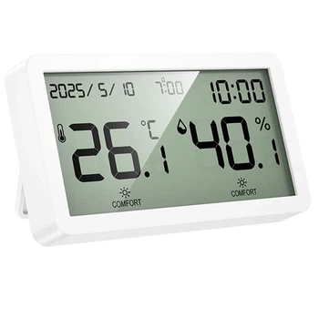 Электронный термогигрометр Hoco HX42 Indoor с LCD экраном 106х60х19 мм ABS-пластик белый