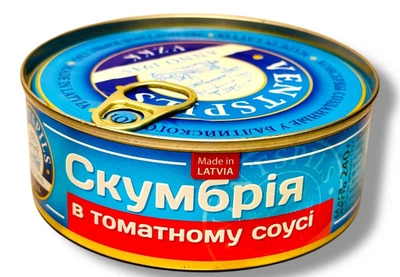 Скумбрія атлантична в томатному соусі Ventspils 240г(4751003921026)