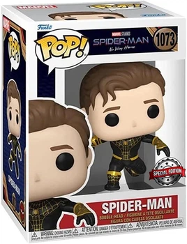 Фигурка Funko Pop! Marvel: Spider-Man: No Way Home — #1073 Спайдермен (Black/Gold, Unmasked)