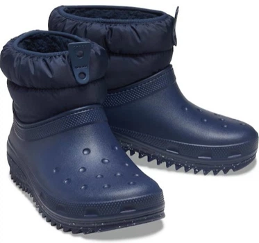 Дитячі крокси чоботи для дівчинки Crocs Classic Neo Puff Shorty Boot Blue (34-35, синій)