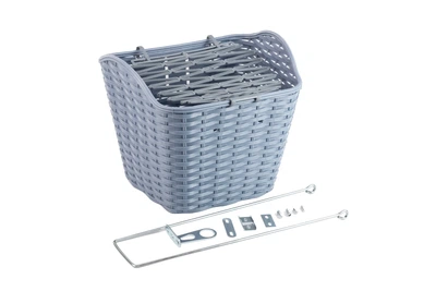 Кошик передній 28" з кришкою, пластмасовий, сірий SLCK-09B