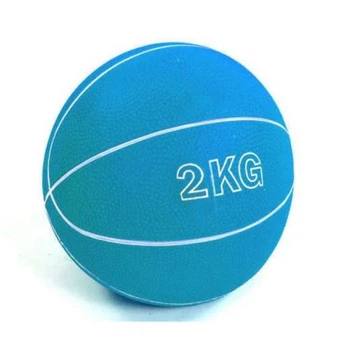 Медбол EasyFit 2 кг 14 см гумовий блакитний EF-8407-2